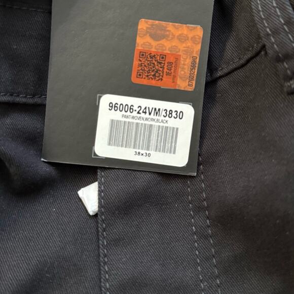 Harley-Davidson Milwaukee Pant Black Beauty 38x30 NWT Workwear Twill Pants - Picture 7 of 8